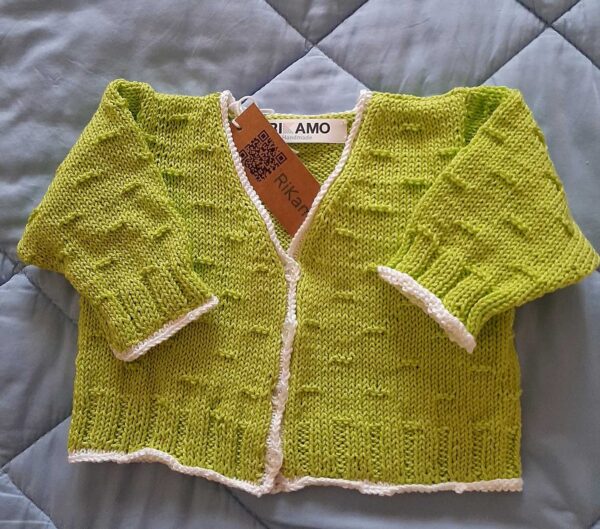 Giacchino verde neonato
