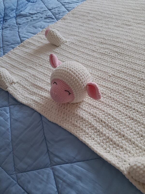 Lamb baby blanket - immagine 6