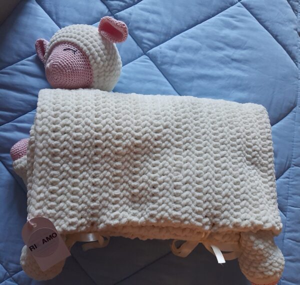 Lamb baby blanket - immagine 5