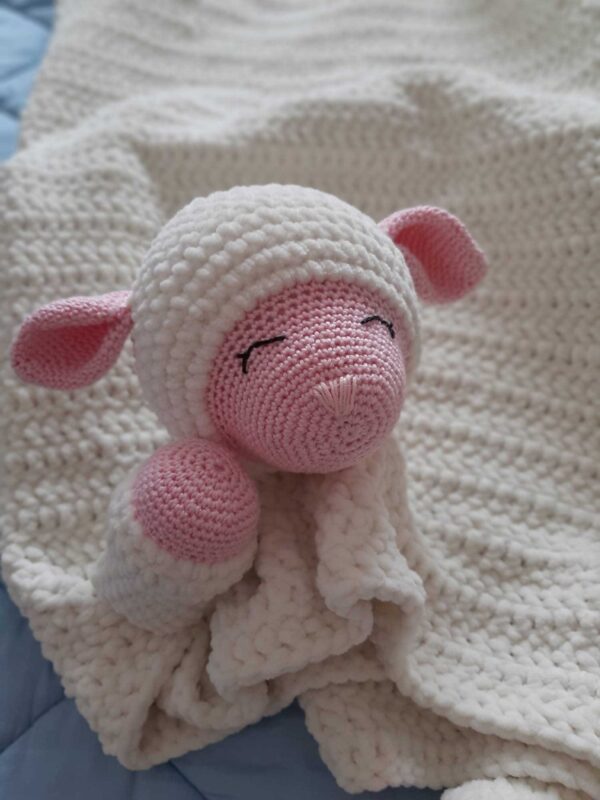Lamb baby blanket - immagine 4