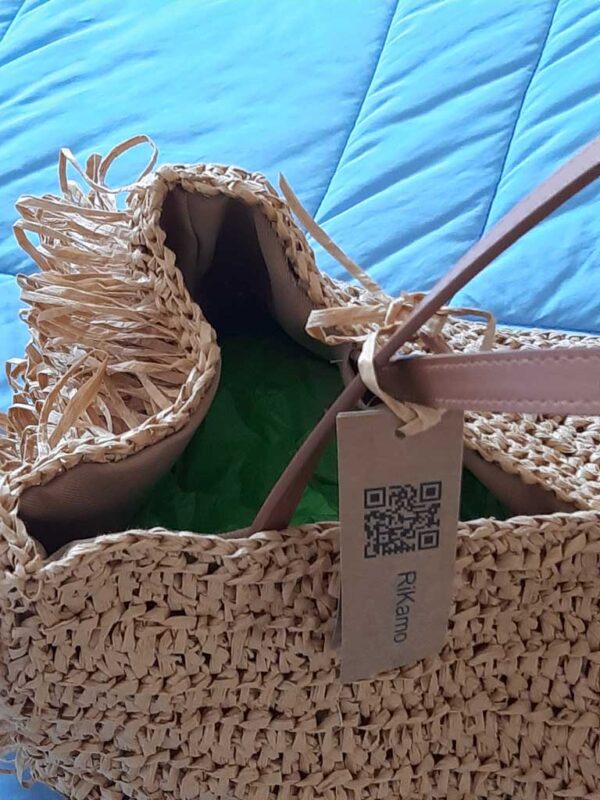 Borsa tote con frange - immagine 4