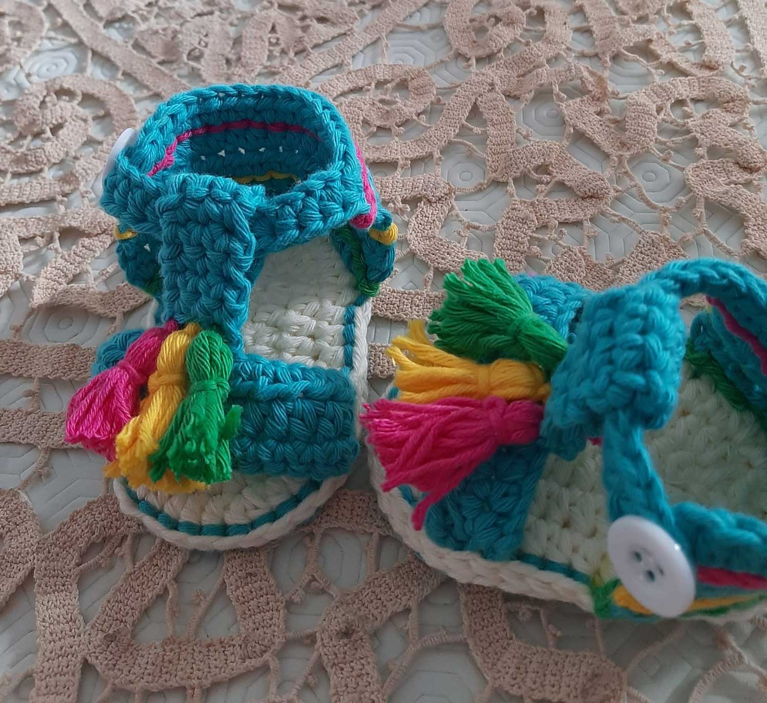 Sandaletti on sale neonato uncinetto